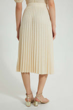 Load image into Gallery viewer, Redtag-Beige-Pleated-Skirt-Skirts-Women's-