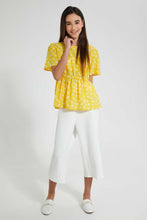 Load image into Gallery viewer, Redtag-White-Highwaist-Culottes-With-Front-Buttons-Cargo-Pants-Senior-Girls-9 to 14 Years