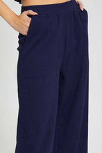 Load image into Gallery viewer, Redtag-Navy-Crickled-Wide-Leg-Trouser-Trousers-Women's-
