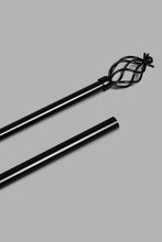 تنزيل الصورة على معرض الصور، Redtag-Black-Powder-Coated-Finish-Extendable-Single-Curtain-Rod-(Short)-Colour:Black,-Filter:Home-Bedroom,-HMW-BED-Curtain-Rods,-New-In,-New-In-HMW-BED,-Non-Sale,-S22B,-Section:Homewares-Home-Bedroom-
