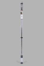 Load image into Gallery viewer, Redtag-Silver-Satin-Finish-Extendable-Sinlge-Curtain-Rod-With-Crystal-Finial-Curtain-Rods-Home-Bedroom-