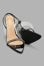 تنزيل الصورة على معرض الصور، Redtag-Black-Patent-Diamante-Trim-Sandal-Mules-Women's-