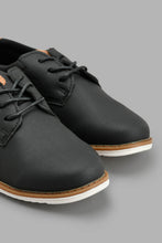 Load image into Gallery viewer, Redtag-Black-Lace-Up-Derby-Derby-Boys-3 to 5 Years