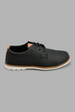 Load image into Gallery viewer, Redtag-Black-Lace-Up-Derby-Derby-Boys-3 to 5 Years