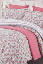 Load image into Gallery viewer, Redtag-Pink-Floral-Print-6-Piece-Comforter-Set-(Double-Size)-Comforters-Home-Bedroom-