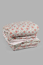 Load image into Gallery viewer, Redtag-Pink-Floral-Print-6-Piece-Comforter-Set-(Double-Size)-Comforters-Home-Bedroom-
