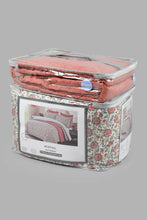 Load image into Gallery viewer, Redtag-Pink-Floral-Print-6-Piece-Comforter-Set-(Double-Size)-Comforters-Home-Bedroom-