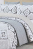 Redtag-Grey-Geometric-Print-6-Piece-Comforter-Set-(Double-Size)-Comforters-Home-Bedroom-