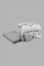 Load image into Gallery viewer, Redtag-Grey-Geometric-Print-6-Piece-Comforter-Set-(Double-Size)-Comforters-Home-Bedroom-