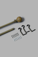 Load image into Gallery viewer, Redtag-Bronze-Satin-Finish-Extendable-Single-Curtain-Rod-With-Finial-Category:Curtain-Rods,-Colour:Bronze,-Filter:Home-Bedroom,-HMW-BED-Curtain-Rods,-New-In,-New-In-HMW-BED,-Non-Sale,-S22B,-Section:Homewares-Home-Bedroom-