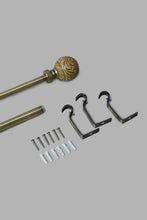 Load image into Gallery viewer, Redtag-Bronze-Satin-Finish-Extendable-Single-Curtain-Rod-With-Finial-Curtain-Rods-Home-Bedroom-