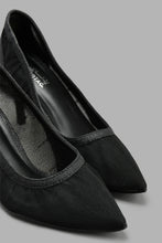 تنزيل الصورة على معرض الصور، Redtag-Black-Lurex-Court-Court-Shoes-Women's-