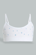 Load image into Gallery viewer, Redtag-White-Floral/Light-Blue/White-Seamless-Bra-(3Pack)-365,-Colour:Assorted,-Filter:Senior-Girls-(9-to-14-Yrs),-GSR-Bras,-New-In,-New-In-GSR,-Non-Sale,-Section:Kidswear-Senior-Girls-9 to 14 Years