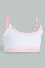 Load image into Gallery viewer, Redtag-Lt-Pink/White-Bra-(2Pack)-365,-Colour:Assorted,-Filter:Senior-Girls-(9-to-14-Yrs),-GSR-Bras,-New-In,-New-In-GSR,-Non-Sale,-Section:Kidswear-Senior-Girls-9 to 14 Years