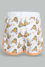 تنزيل الصورة على معرض الصور، Redtag-White-Bambi-Aop-Short-Shorts-Infant-Girls-3 to 24 Months