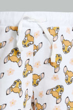 تنزيل الصورة على معرض الصور، Redtag-White-Bambi-Aop-Short-Shorts-Infant-Girls-3 to 24 Months