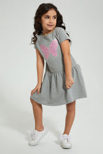 تنزيل الصورة على معرض الصور، Redtag-Grey-Marl-Embroideredellished-Dress-Colour:Grey,-Filter:Girls-(2-to-8-Yrs),-Girls-Dresses,-New-In,-New-In-GIR,-Non-Sale,-S22B,-Section:Kidswear-Girls-2 to 8 Years