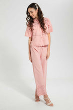 تنزيل الصورة على معرض الصور، Redtag-Pink-Chiffly-Blouse-Blouses-Senior-Girls-9 to 14 Years