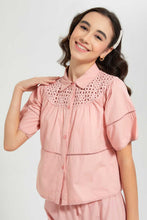 تنزيل الصورة على معرض الصور، Redtag-Pink-Chiffly-Blouse-Blouses-Senior-Girls-9 to 14 Years