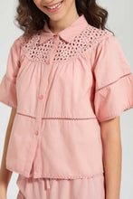 تنزيل الصورة على معرض الصور، Redtag-Pink-Chiffly-Blouse-Blouses-Senior-Girls-9 to 14 Years