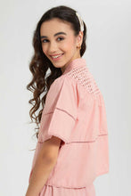 تنزيل الصورة على معرض الصور، Redtag-Pink-Chiffly-Blouse-Blouses-Senior-Girls-9 to 14 Years