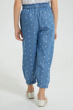 Load image into Gallery viewer, Redtag-Printed-Denim-Jean-Colour:Denim,-Filter:Girls-(2-to-8-Yrs),-Girls-Jeans,-New-In,-New-In-GIR,-Non-Sale,-S22B,-Section:Kidswear-Girls-2 to 8 Years
