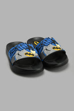Load image into Gallery viewer, Redtag-Black-Batman-Character-Slide-Sliders-Boys-3 to 5 Years