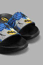 Load image into Gallery viewer, Redtag-Black-Batman-Character-Slide-Sliders-Boys-3 to 5 Years