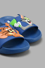 Load image into Gallery viewer, Redtag-Navy-Tom-&-Jerry-Character-Slide-Sliders-Boys-3 to 5 Years