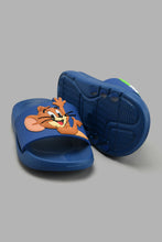 Load image into Gallery viewer, Redtag-Navy-Tom-&-Jerry-Character-Slide-Sliders-Boys-3 to 5 Years