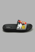 Load image into Gallery viewer, Redtag-Black-Mickey-Character-Slide-Sliders-Boys-3 to 5 Years