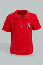 تنزيل الصورة على معرض الصور، Redtag-Red-Polo-And-Navy-Twill-Short-Casual-Set-(2-Pack)-Sets-Infant-Boys-3 to 24 Months