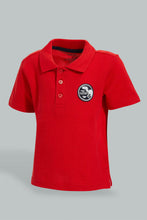 تنزيل الصورة على معرض الصور، Redtag-Red-Polo-And-Navy-Twill-Short-Casual-Set-(2-Pack)-Sets-Infant-Boys-3 to 24 Months