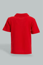 تنزيل الصورة على معرض الصور، Redtag-Red-Polo-And-Navy-Twill-Short-Casual-Set-(2-Pack)-Sets-Infant-Boys-3 to 24 Months
