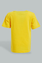 تنزيل الصورة على معرض الصور، Redtag-Mustard-Tiger-T-Shirt-With-Terry-Short-(2-Pack)-Sets-Infant-Boys-3 to 24 Months