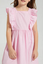 تنزيل الصورة على معرض الصور، Redtag-Pink-Frilld-Dress-Colour:Pink,-Filter:Girls-(2-to-8-Yrs),-Girls-Dresses,-New-In,-New-In-GIR,-Non-Sale,-S22B,-Section:Kidswear-Girls-2 to 8 Years