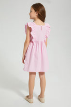 تنزيل الصورة على معرض الصور، Redtag-Pink-Frilld-Dress-Colour:Pink,-Filter:Girls-(2-to-8-Yrs),-Girls-Dresses,-New-In,-New-In-GIR,-Non-Sale,-S22B,-Section:Kidswear-Girls-2 to 8 Years