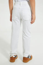 تنزيل الصورة على معرض الصور، Redtag-White-Biker-Jean-Jeans-Jogger-Fit-Boys-2 to 8 Years
