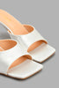 Redtag-Ivory-Satin-Mule-With-Gold-Heel-Mules-Women's-