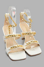 تنزيل الصورة على معرض الصور، Redtag-White-Chain-Trim-Sandal-Mules-Women's-