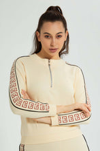 Load image into Gallery viewer, Redtag-Beige-Sweatshirt-Active-Sweatshirts-Women's-