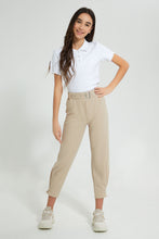 تنزيل الصورة على معرض الصور، Redtag-White-Collared-T-Shirts-Plain-Senior-Girls-9 to 14 Years