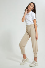 تنزيل الصورة على معرض الصور، Redtag-White-Collared-T-Shirts-Plain-Senior-Girls-9 to 14 Years