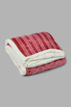 Load image into Gallery viewer, Redtag-Purple-Reversible-Textured-Blanket-(Single-Size)-Blankets-Home-Bedroom-