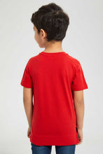 Load image into Gallery viewer, Redtag-Red-Epic-Embossed-Print-T-Shirt-Graphic-T-Shirts-Boys-2 to 8 Years