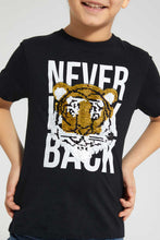 Load image into Gallery viewer, Redtag-Black-Tiger-Sequin-T-Shirt-All-Over-Prints-Boys-2 to 8 Years
