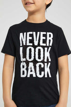 Load image into Gallery viewer, Redtag-Black-Tiger-Sequin-T-Shirt-All-Over-Prints-Boys-2 to 8 Years