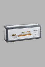 تنزيل الصورة على معرض الصور، Redtag-White-Square-Bowl-With-Bamboo-Tray-(4-Piece)-Colour:White,-Filter:Home-Dining,-HMW-DIN-Serving-Dish,-New-In,-New-In-HMW-DIN,-Non-Sale,-S22A,-Section:Homewares-Home-Dining-
