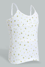 تنزيل الصورة على معرض الصور، Redtag-White-Floral/Yellow-Vest-(2-Pack)-Vests-Senior-Girls-9 to 14 Years