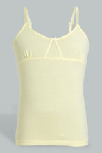 تنزيل الصورة على معرض الصور، Redtag-White-Floral/Yellow-Vest-(2-Pack)-Vests-Senior-Girls-9 to 14 Years